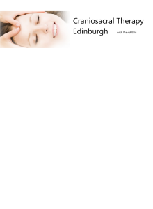 Craniosacral therapy Edinburgh